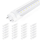 SHINESTAR 24 PACK T8 LED BULBS 4-FOOT 18W 2200LM 5000K DAYLIGHT CLEAR COVER - Like New