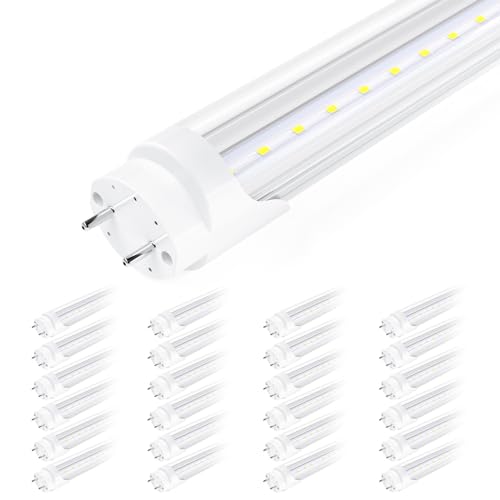 SHINESTAR 24 PACK T8 LED BULBS 4-FOOT 18W 2200LM 5000K DAYLIGHT CLEAR COVER - Like New