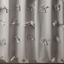 LUSH DECOR RILEY SHOWER CURTAIN, 72" W X 72" L - LIGHT GRAY - Like New