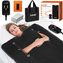 X-Vcak Sauna Blanket Sauna Portable 86-158℉ 20-60 Minutes Timer - Black - Like New