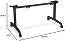 HON Huddle Flip-Top Base For 24"D Table HONMFLIP24CP - Black - Scratch & Dent