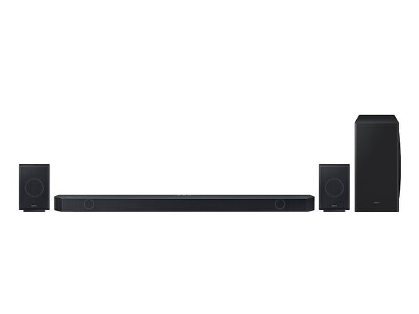 SAMSUNG Q-SERIES 9.1.4 CH. WIRELESS DOLBY ATMOS SOUNDBAR REAR SPEAKERS - BLACK Like New