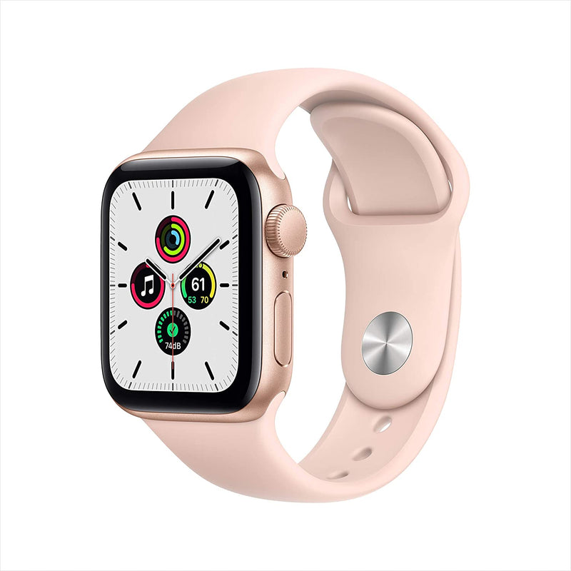 For Parts: Apple Watch SE GPS 40mm Gold Aluminum Pink Sand Sport CRACKED SCREEN/LCD