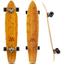 MAGNETO 44IN KICKTAIL CRUISER LONGBOARD SKATEBOARD BAMBOO MAPLE (BLACK) - Like New