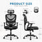 WINRISE OFFICE CHAIR ERGONOMIC DESK CHAIR COMFY COMPUTER CHAIR - BLACK - Like New