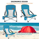 RISEPRO Low Beach Outdoor Folding Chair - B09DC5QX4N - Brand New