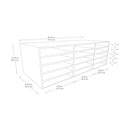 Classroom Keepers 9" x 12" Construction Paper Storage, 15-Slot, White - Brand New
