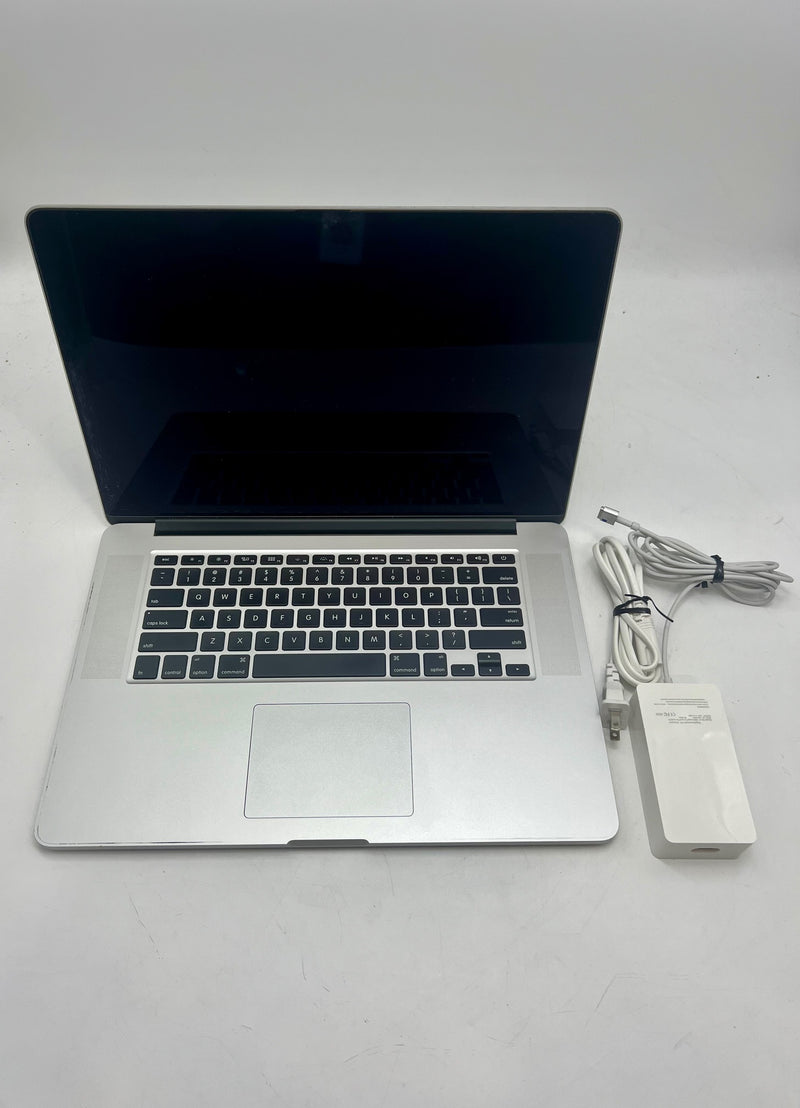 APPLE MACBOOK PRO 15.4" 2880X18 I7-4980HQ 2.8GHZ 16GB 256GB SSD -SILVER Like New