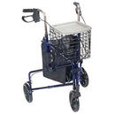 Drive Medical 10289BL Three-Wheel Rollator 1 Each - Blue - Brand New