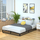 AMAZON BASICS METAL PLATFORM BED FRAME WITH WOODEN SLATS - 06PBECBF-QQ - BLACK - Like New