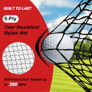 VBSD 10x7FT Golf Practice Net and Mat Target Cloth 7 Tees 6 - Scratch & Dent