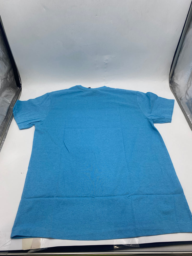 PACIFIC POLO CLUB MEN'S SHORT SLEEVE TEE SHIRT - SIZE: MEN L - CYAN - Brand New