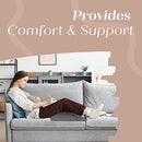 Trickonometry Leg Elevation Pillow Memory Foam Velvet Removable Cover - Grey - Brand New