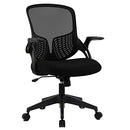 SMUG ERGONOMIC DESK CHAIR MESH OFFICE CHAIR MID BACK SWIVEL TASK CHAIR BLACK - Like New