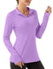 FKEEP WOMEN'S POLO SHIRTS LONG SLEEVE UPF 50+ WORKOUT LAVENDER SIZE XL - Like New