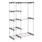 HONEY-CAN-DO WRD-02124 DOUBLE ROD FREESTANDING CLOSET 45L X 19W X 68H - CHROME - Like New