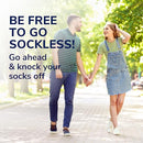 DR SCHOLL’S GO SOCKLESS INSOLATION WOMEN MEN SIZE 7-13MEN/5-10 WOMEN GRAY/WHITE - Like New
