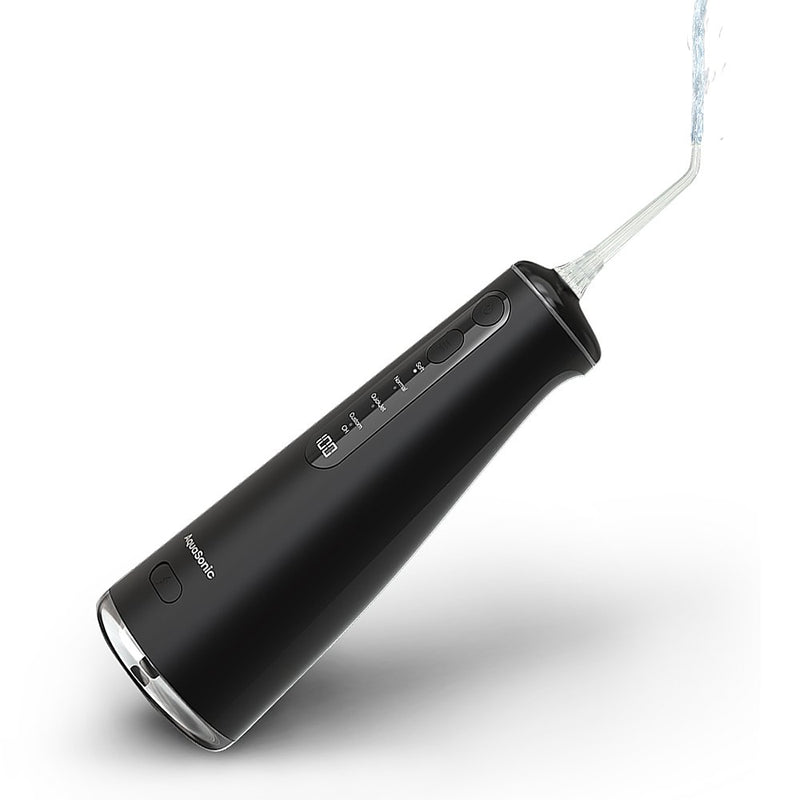 AquaSonic Elite Rechargeable Water Flosser with 4 Tips 4 Modes Portable - Black - Like New