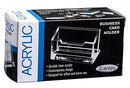 KANTEK ACRYLIC BUSINESS CARD HOLDER FITS 80 BUSINESS CARDS CLEAR AD-30 - Like New