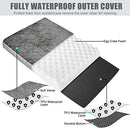 Large Orthopedic Dog Bed,Removable Waterproof Cover B09QC3JXVJ - Grey - Brand New