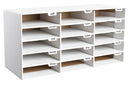 ADIROFFICE CARDBOARD CLASSROOM MAILBOX, 501-15-WHI - WHITE - Like New