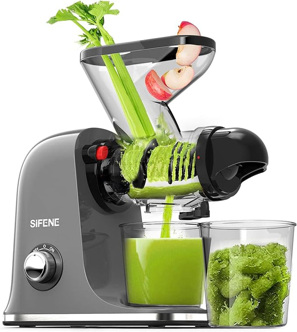 SiFENE Cold Press Juicer Machine Dual Feed Chute Slow - Scratch & Dent