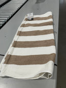 NOBLE HOUSE CABANA BATH TOWEL, 80/20 COTTON, 36 IN. BY 66 IN - BROWN-WHITE - Brand New