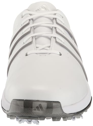 ADIDAS MEN'S TOUR360 24 BOOST GOLF FOOTWEAR WHITE/SILVER METALLIC SIZE 11 - Like New