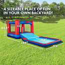 Sunny & Fun Slide N’ Splash Bounce House Inflatable Water Slide Park - Like New