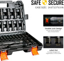 BOEN S2 35-Piece 1/2" Drive Deep Impact Socket Set 3/8"-1-1/4" &  8-24mm - Black - Like New