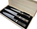 COLD STEEL JAPANESE VG-10 DAMASCUS 3-PIECE KITCHEN KNIFE SET – MIXED - Like New