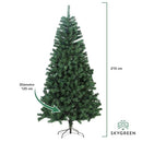 Kingshouse | Christmas Artificial Tree with Metal Stand 4 Feet - Green - Brand New