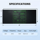 iPower 48" x 20" Waterproof Durable Seedling Heat Mat Warm Hydroponic Plant - Like New