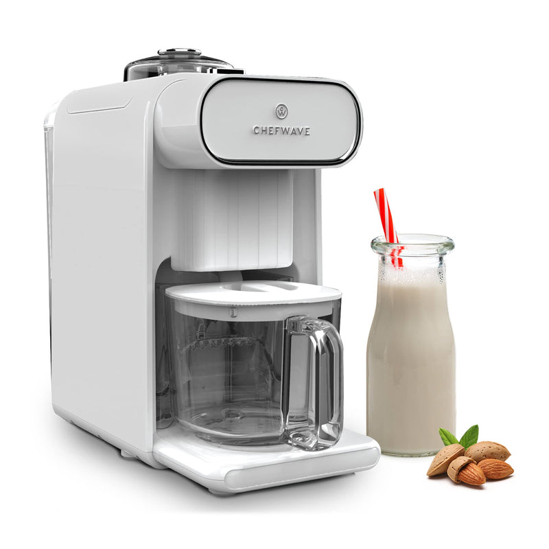 CHEFWAVE MILKMADE NON-DAIRY MILK MAKER WITH 6 PLANT-BASED PROGRAMS - WHITE Like New