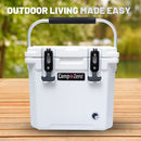 CAMP-ZERO 12L-12.6 quart portable hard cooler ice chest CZ12L-W - White - Like New