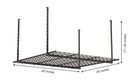 HYLOFT 00625 45" x 45" Overhead Steel Garage Storage System & Rack - Hammertone - Like New