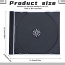 Kigley 25 PCS CD JEWEL CASE,55g each, SINGLES & REGULAR FORMAT, Slide in Black - Like New