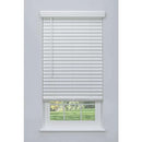 LINEN AVENUE CORDLESS 2" FAUX WOOD BLINDS 46 1/2 W X 48 H FMBY-014-WHT - WHITE - Like New