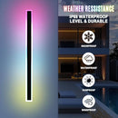 2PCS 40" RGBW LED LONG WALL LIGHT OUTDOOR BLACK LED WALL - Scratch & Dent