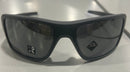 OAKLEY DOUBLE EDGE SUNGLASSES - DARK GRAY FRAME GRAY PRIZM LENSES, 66-17-128 - Like New