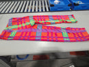 WUHOU WOMEN'S LOUNGE PANTS - SIZE: WOMEN XL - ORANGE PLAID - Brand New