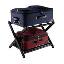 WINSOME REESE LUGGAGE RACK, STORAGE SHELF, FOLDABLE, NO ASSEMBLY - ESPRESSO - Brand New