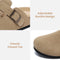 XIAKOLAKA WOMEN'S SUEDE CLOGS ADJUSTABLE BUCKLE SLIP ON WOMEN- SIZE 11- KHAKI - Like New