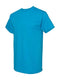 Alstyle AL1901 Adult 5.1 oz., 100% Cotton T-Shirt Turquoise L Like New