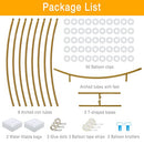 Round Wedding Arch Stand 7.2ft Gold Backdrop Stand Metal Circle Balloon Arch - Like New