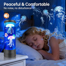 BRAVSCO Jellyfish Lamp 17 Colors Changing Table Lamp with Remote Control - Black - Like New