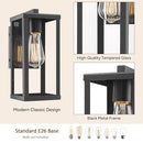 Outdoor Wall Sconce, Fixture, Clear Glass Shade, 4 PACK - B08M3T7R3V - Brand New