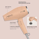 CONAIR INFINITI PRO HAIR DRYER DIFFUSER PLUS 3 ATTACHMENTS PERFORMA - PINK - Like New