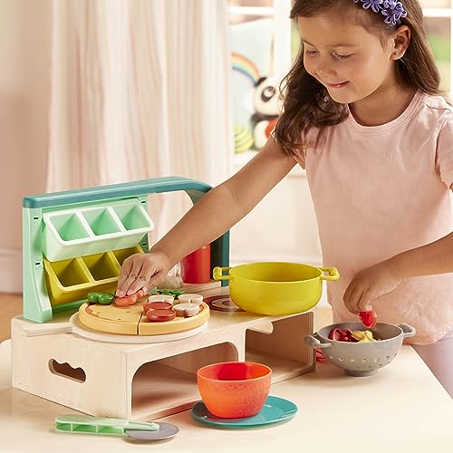 B. TOYS MINI CHEF PIZZA-N-PASTA PLAYSET - PRETEND PLAY PIZZA & - Scratch & Dent