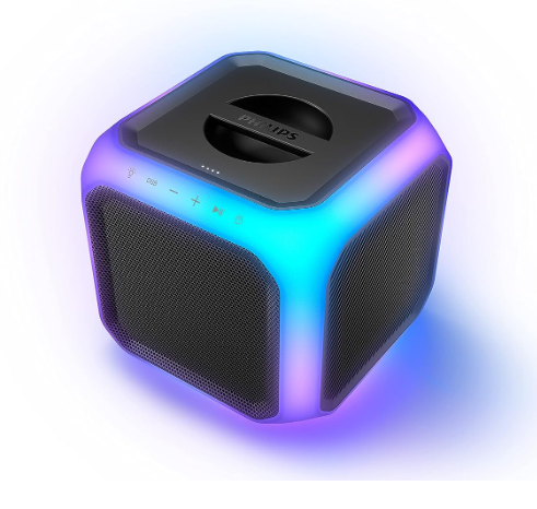 PHILIPS X7207 Bluetooth Party Cube Speaker Black TAX7207/37 Like New